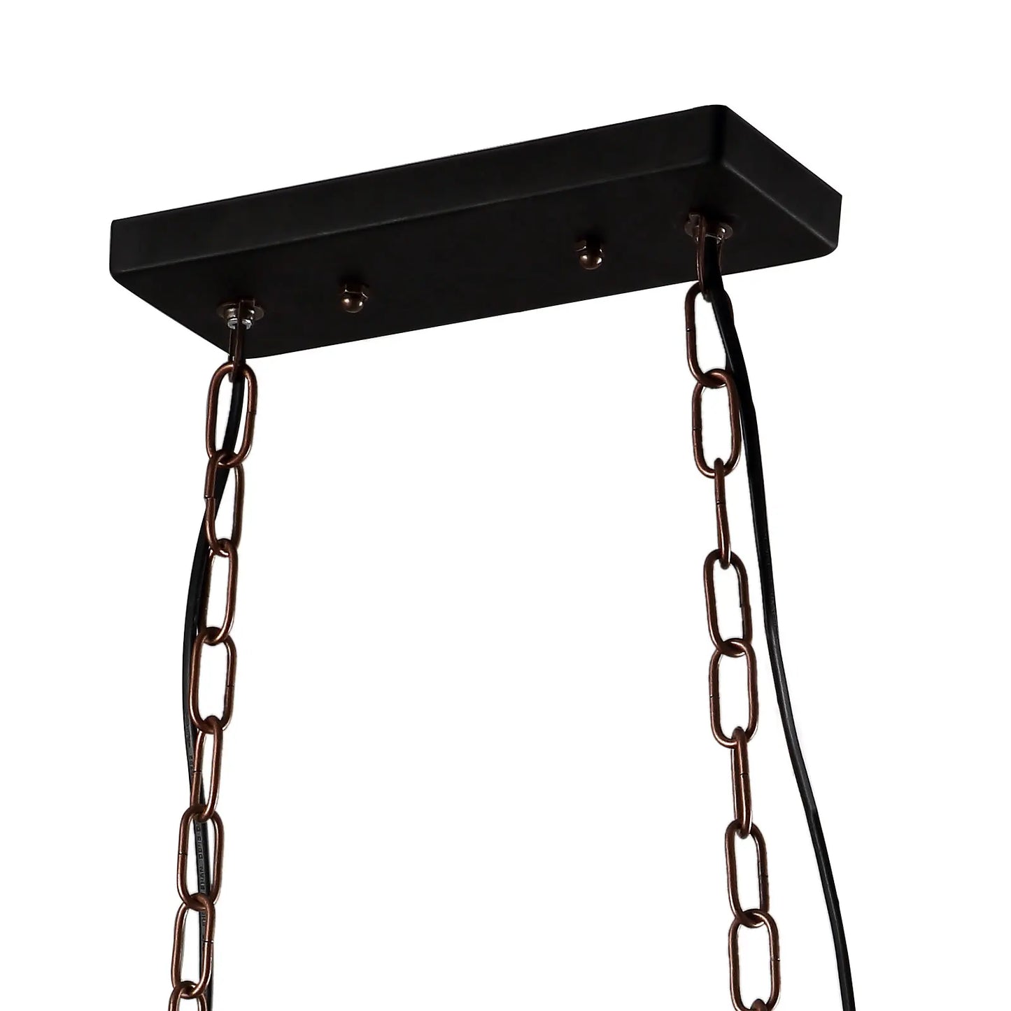 2-Head Ceiling-Mounted Vintage Wooden Chandelier | US Plug, 2*E26 (Bulbs Not Included) Vintage Wooden Chandelier