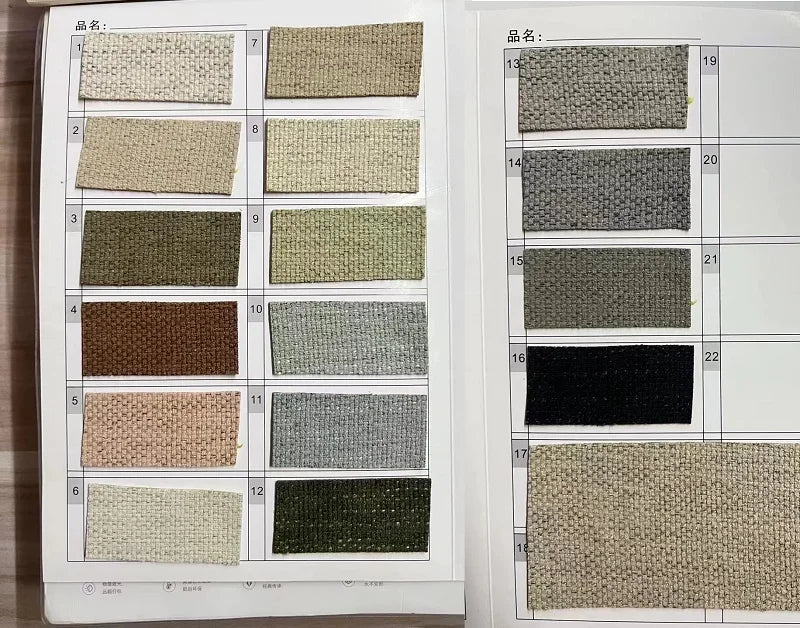 Light French Black Edge Chenille Cotton and Linen Feel Thickened Cream Color for The Living Room Curtain Medieval Style Curtains