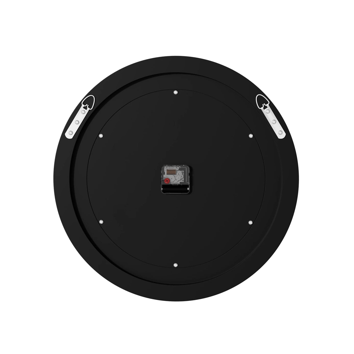 60/80CM Bling Silver Round Mirror Clock Glam Sparkle Twinkle Shining Mirrored Wall Clock for Home Decor