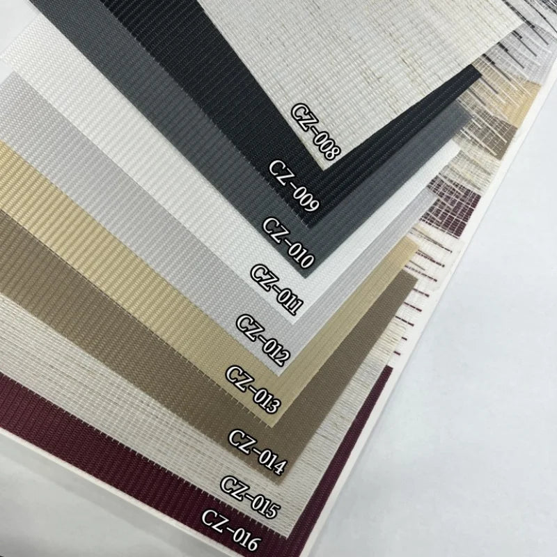 High Quality Custom Shades Waterproof Fabric Wired Motor Tuya Alexa Google Home Smart Control Automatic Zebra Blinds For Window