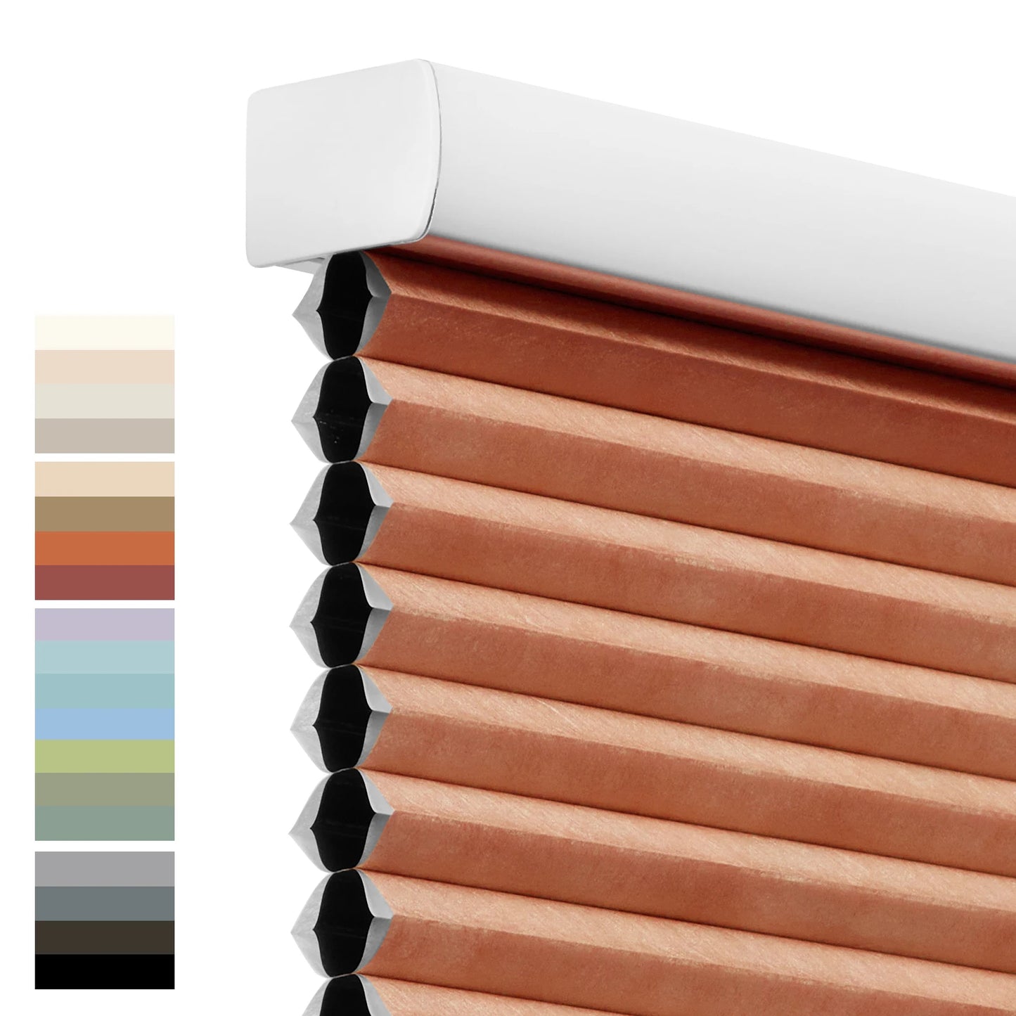 Persilux Blackout Cellular Blinds Honeycomb Shades Double Cells Cordless  Windows Shades Saving Energy Thermal Insulation Custom