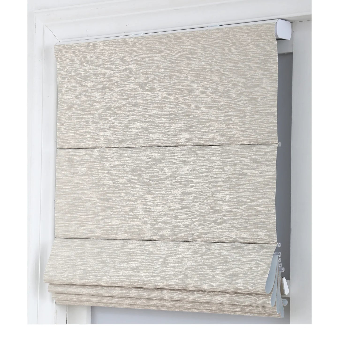 Wholesale Customized Style 100%Polyester Soft Fabric Blackout Spring Control Roman Blinds For Kitchen