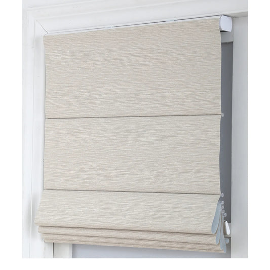 Wholesale Customized Style 100%Polyester Soft Fabric Blackout Spring Control Roman Blinds For Kitchen