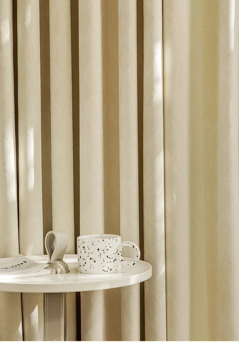 Light Luxury Chenille Blackout Curtains Matcha Green UV Protection Soundproof Drapes for Living Dining Bedroom Home Decor Custom