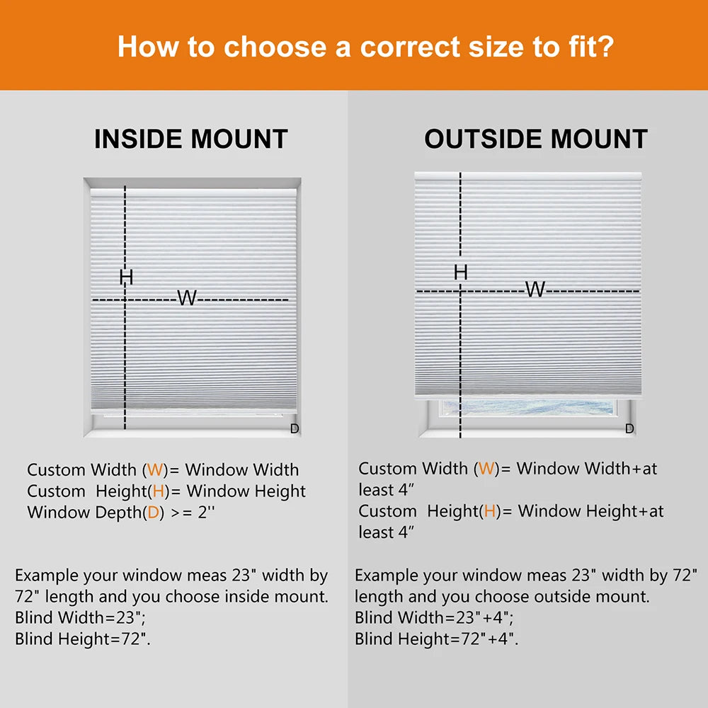 Persilux Blackout Cellular Blinds Honeycomb Shades Double Cells Cordless  Windows Shades Saving Energy Thermal Insulation Custom