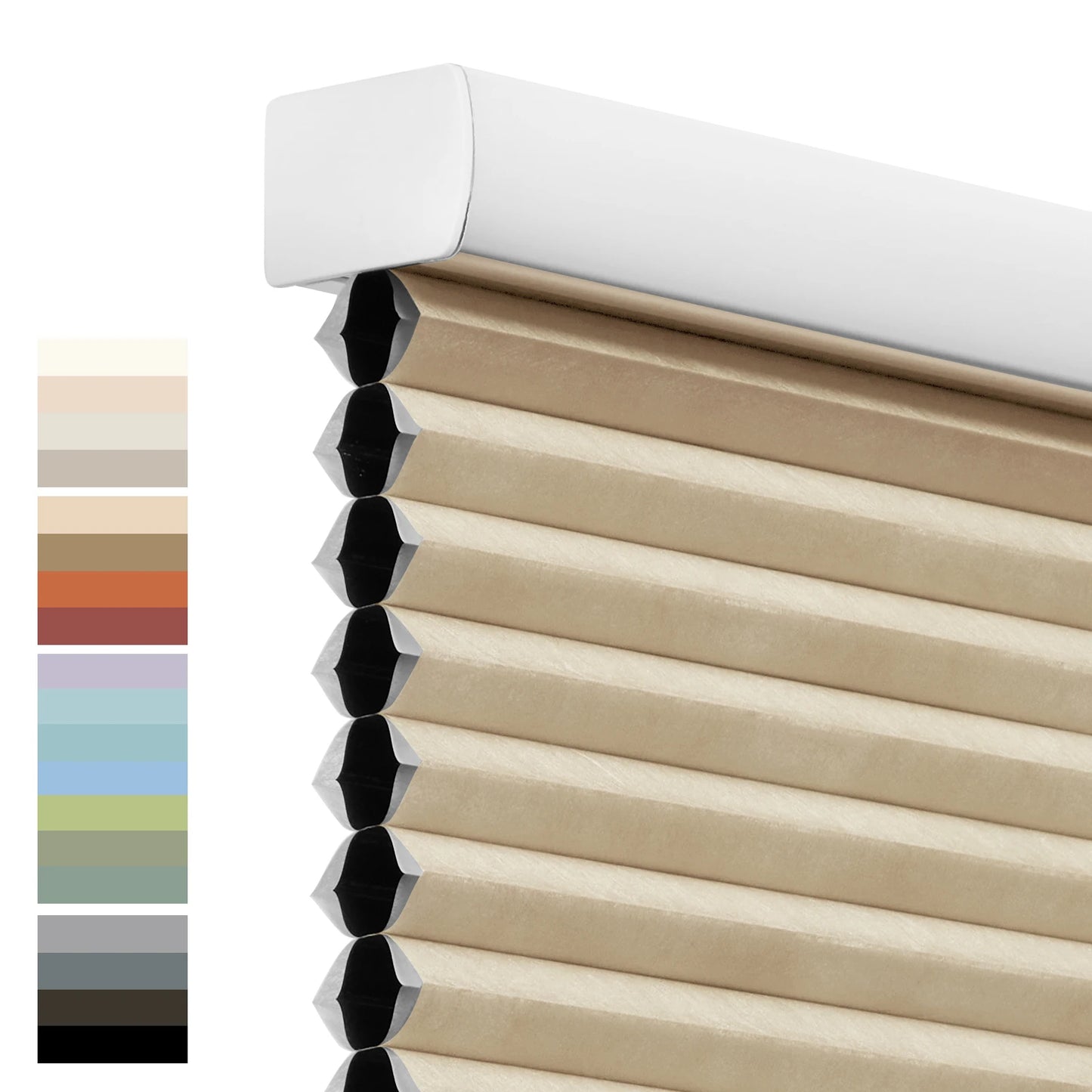 Persilux Blackout Cellular Blinds Honeycomb Shades Double Cells Cordless  Windows Shades Saving Energy Thermal Insulation Custom